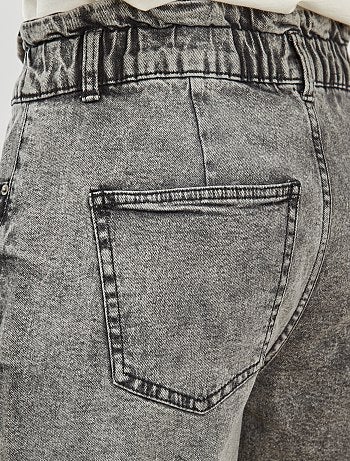Jean mom taille élastiquée - Kiabi