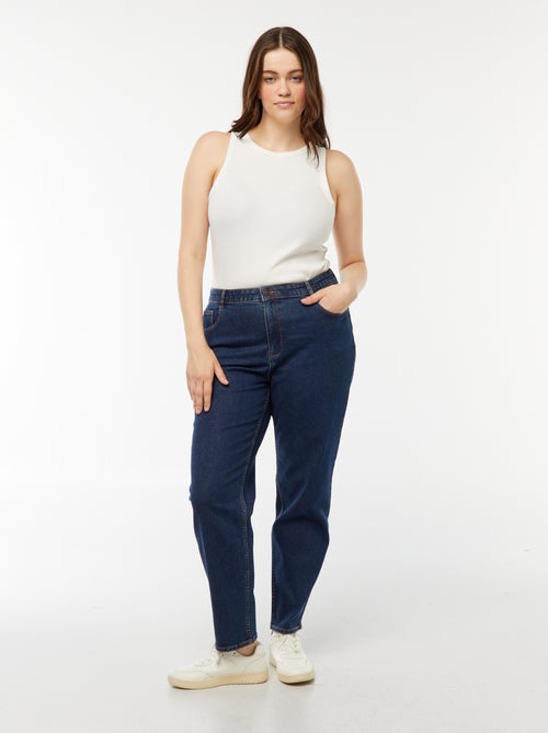 Jean mom taille haute  - L28 - Kiabi