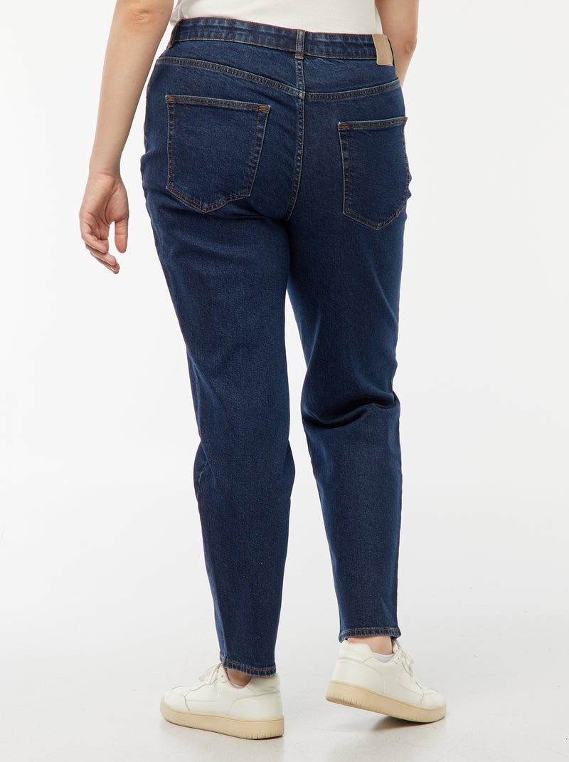 Jean mom taille haute  - L28 Bleu - Kiabi