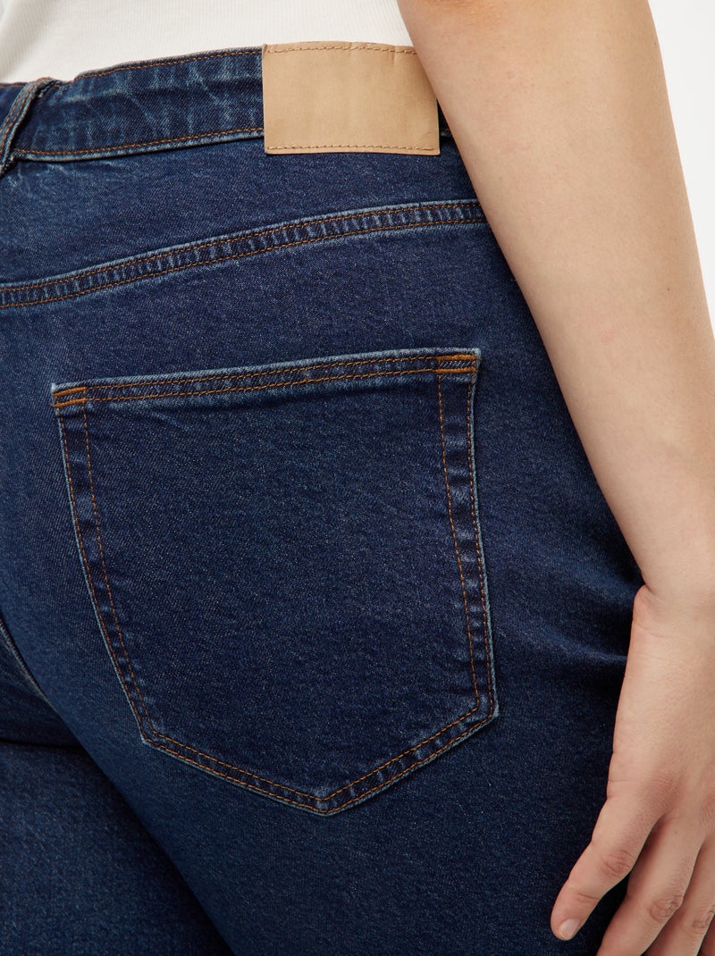 Jean mom taille haute  - L28 Bleu - Kiabi