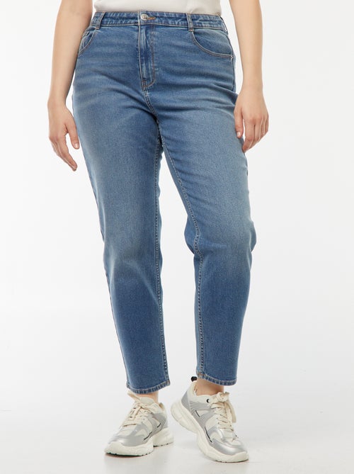 Jean mom taille haute  - L28 - Kiabi