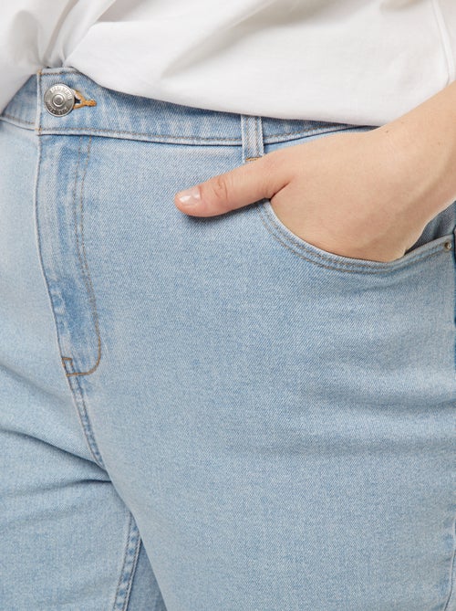 Jean mom taille haute  - L28 - Kiabi