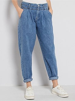 Jean mom taille haute - Kiabi