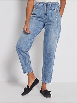 Jean mom taille haute - Kiabi