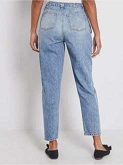 Jean mom taille haute - Kiabi