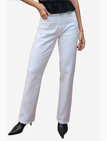 Jean mom taille haute coupe droite hiccup