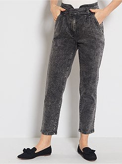 Jean mom taille haute - Kiabi