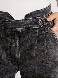 Jean mom taille haute - Kiabi