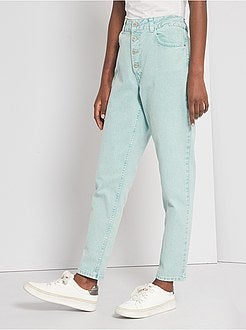 Jean mom taille haute - Kiabi