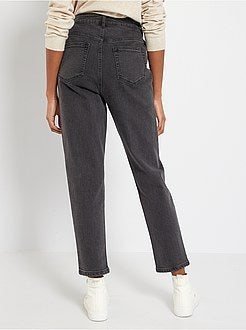 Jean mom taille très haute - Kiabi