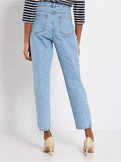 Jean mom taille très haute - Kiabi