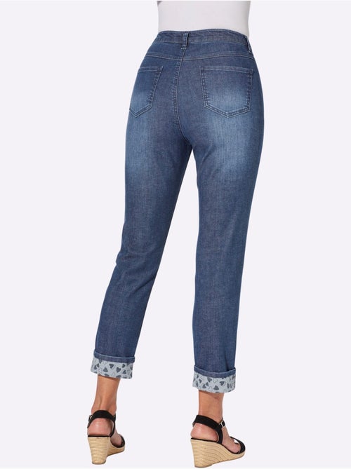 Jean Motif Cœur Tendance - Taille Standard - Moda Vilona - Kiabi Jean Motif Cœur Tendance - Taille Standard - Moda Vilona - Kiabi
