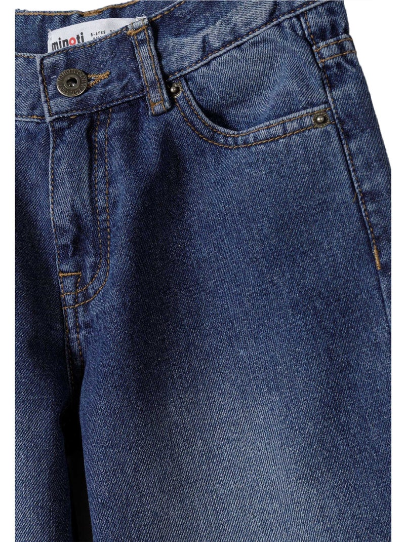 Jean motif/style uni - minoti Bleu - Kiabi