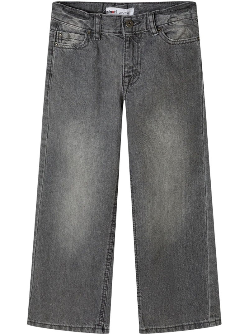Jean motif/style uni - minoti Gris - Kiabi
