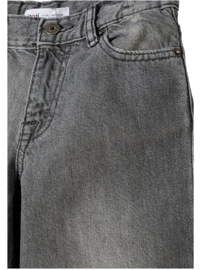 Jean motif/style uni - minoti Gris - Kiabi
