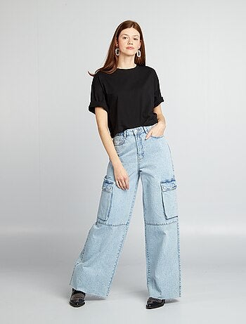 Jean multipoche wide leg