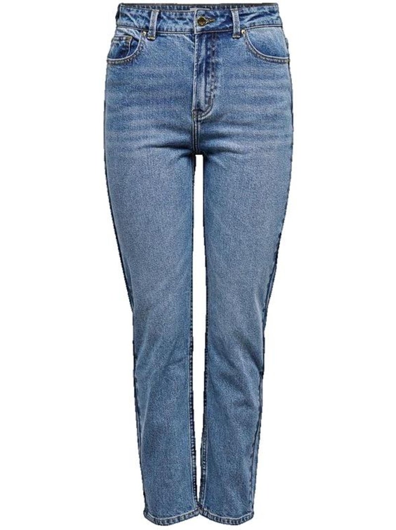 Jean ONLEMILY coupe droite en coton Only Bleu Bleu Bleu - Kiabi
