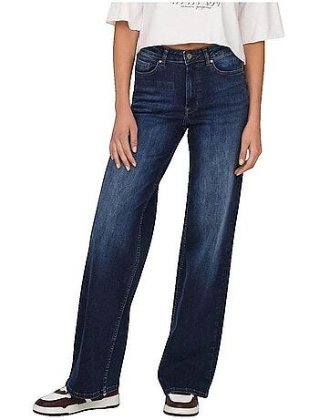 Jean Onlmadison Blush Hw Wide Tai081 en coton biologique Only