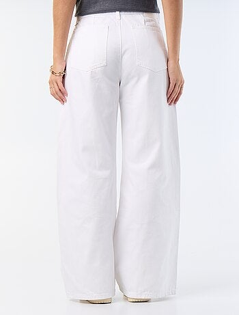 Jean palazzo à coupe large et taille haute