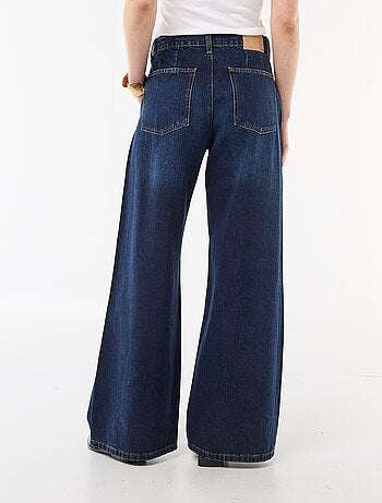 Jean palazzo à coupe large et taille haute