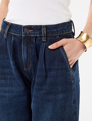 Jean palazzo à coupe large et taille haute