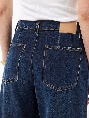 Jean palazzo à coupe large et taille haute