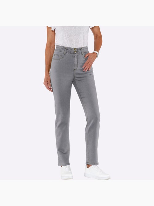 Jean paperbag avec ceinture élastique et poches pratiques - Taille courte - Moda Vilona - Kiabi Jean paperbag avec ceinture élastique et poches pratiques - Taille courte - Moda Vilona - Kiabi