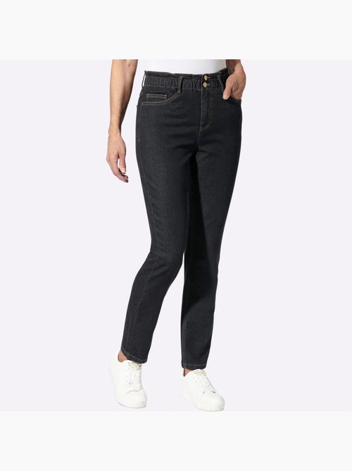 Jean paperbag avec ceinture élastique et poches pratiques - Taille courte - Moda Vilona - Kiabi Jean paperbag avec ceinture élastique et poches pratiques - Taille courte - Moda Vilona - Kiabi