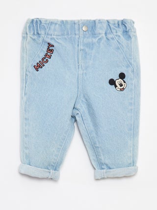 Jean paperbag 'Disney' avec revers à la base