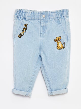 Jean paperbag 'Disney' avec revers à la base