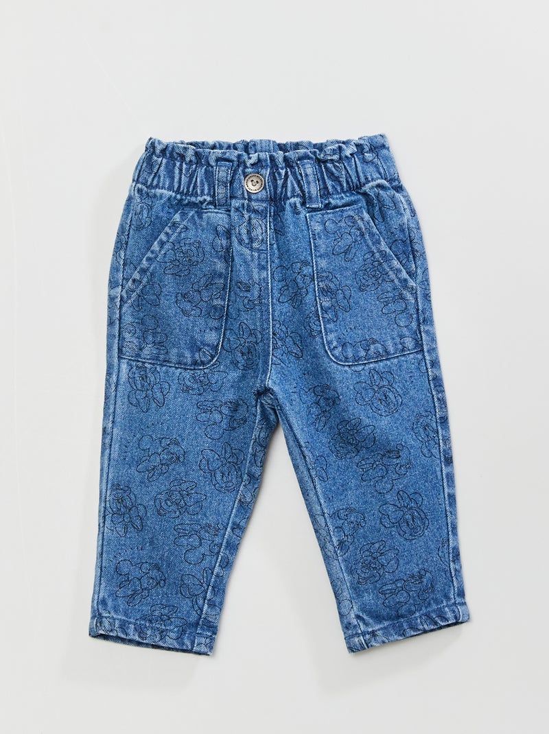 Jean paperbag 'Minnie' 'Disney' Bleu - Kiabi