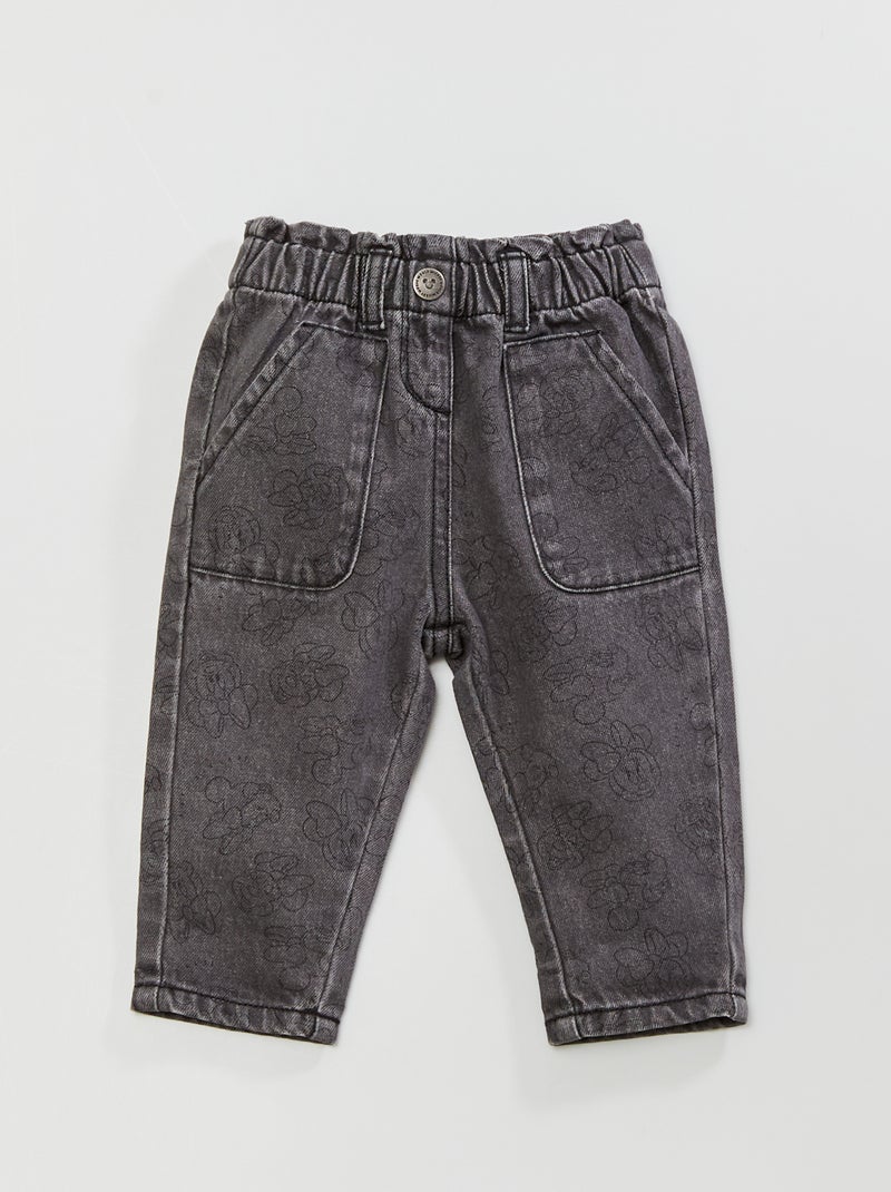 Jean paperbag 'Minnie' 'Disney' Noir - Kiabi