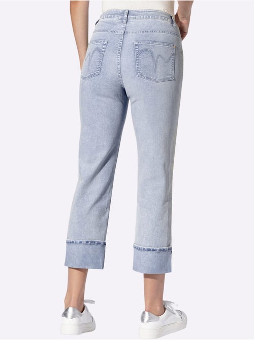 Jean Petites Pierres Brillantes Fantaisie - Taille Standard - Helline - Kiabi