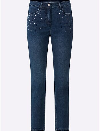Jean Petites Pierres Brillantes Fantaisie - Taille Standard - Moda Vilona