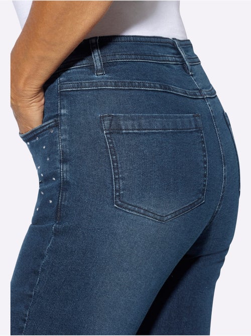 Jean Petites Pierres Brillantes Fantaisie - Taille Standard - Moda Vilona - Kiabi