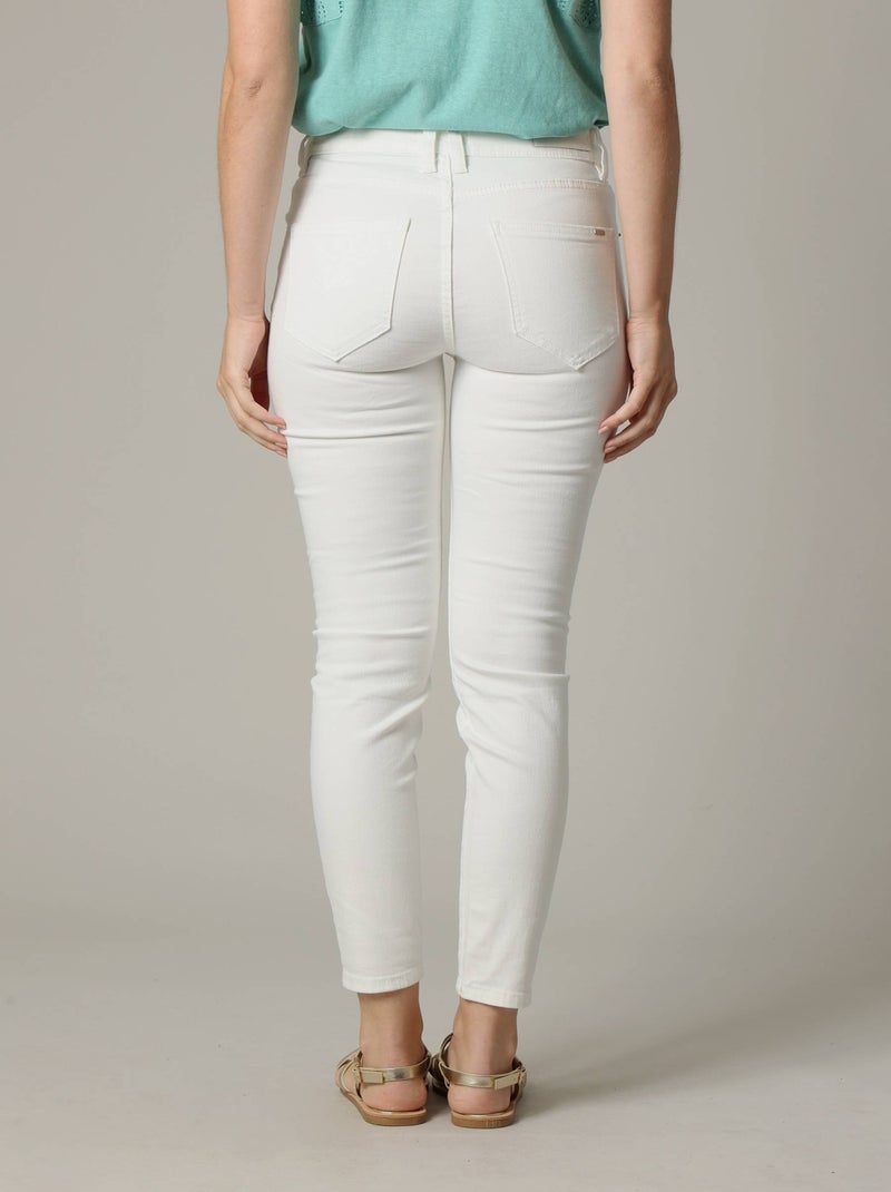 Jean pour à la coupe slim 'Deeluxe' Blanc - Kiabi