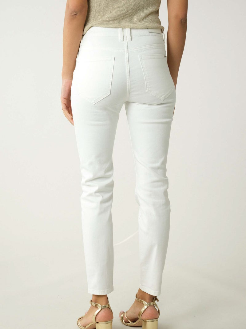 Jean pour à la coupe slim 'Deeluxe' Blanc - Kiabi