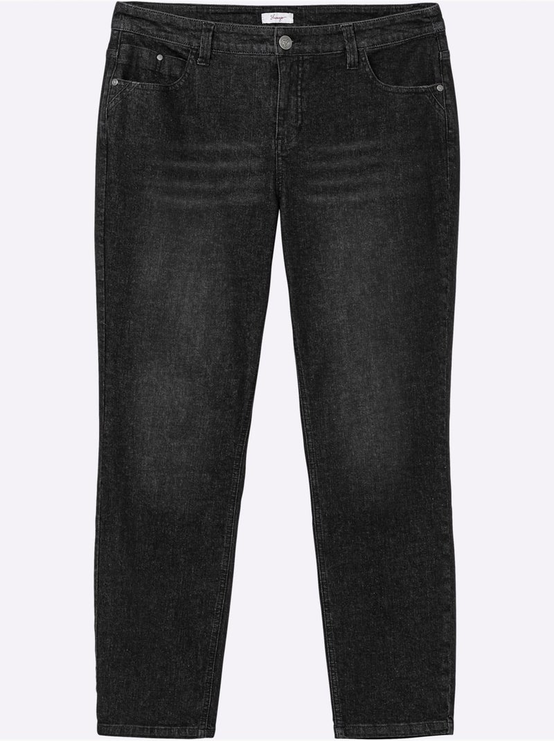 Jean pour les cuisses très fortes - taille longue - sheego Noir - Kiabi