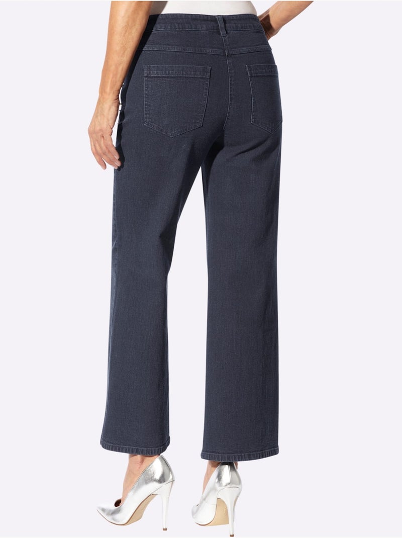 Jean pur coton - taille standard - witt Bleu foncé - Kiabi