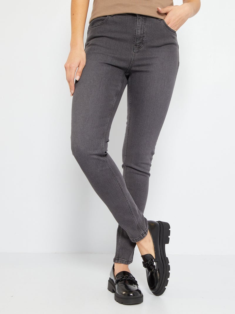 Jean push-up - L34 Gris - Kiabi