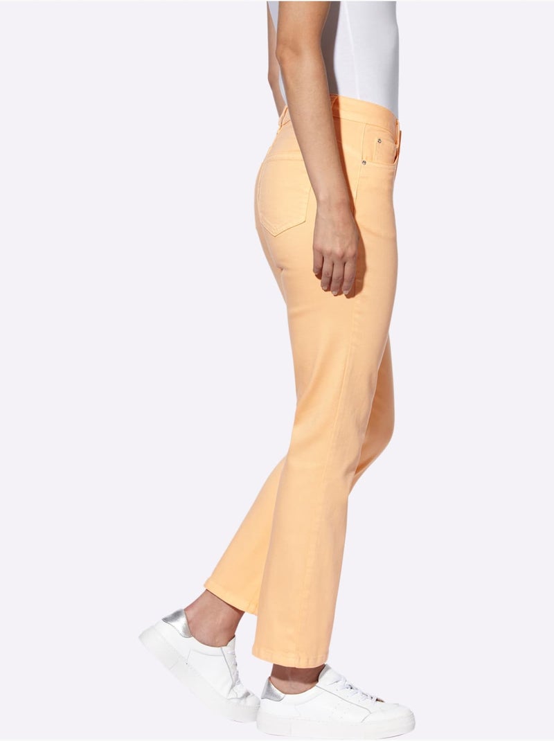 Jean Push-up Coupe 5 Poches Moderne - Taille Standard - Helline Abricot - Kiabi