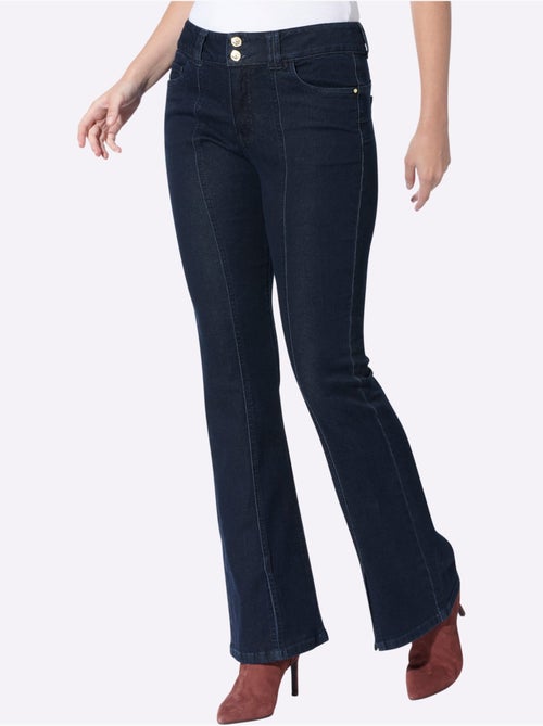 Jean push-up effet > pour un joli fessier - taille standard - helline - Kiabi Jean push-up effet > pour un joli fessier - taille standard - helline - Kiabi