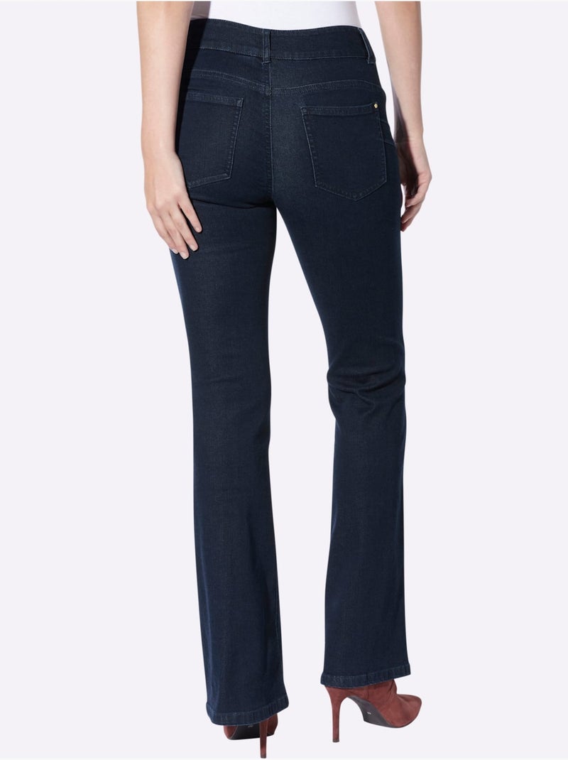Jean push-up effet > pour un joli fessier - taille standard - helline Bleu foncé - Kiabi