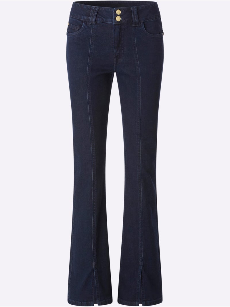 Jean push-up effet > pour un joli fessier - taille standard - helline Bleu foncé - Kiabi