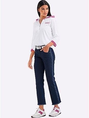 Jean Push-up Jolies Rayures Galon - Taille Standard - helline