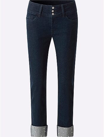 Jean Push-up Perles Et Petites Pierres Brillantes Fantaisie - Taille Standard - helline