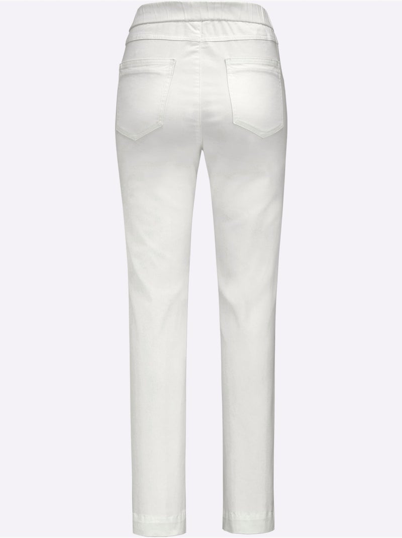 Jean Qualité Coton - Taille Courte - Witt Blanc - Kiabi