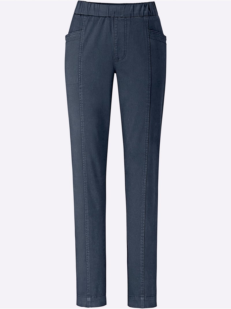 Jean Qualité Coton - Taille Courte - Witt Bleu foncé - Kiabi