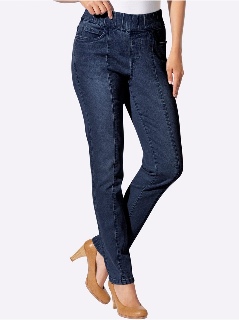 Jean Qualité Coton - Taille Courte - Witt Bleu jean - Kiabi