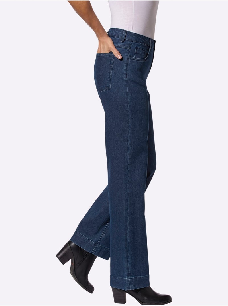 Jean Qualité Coton - Taille Courte - Witt Bleu jean - Kiabi